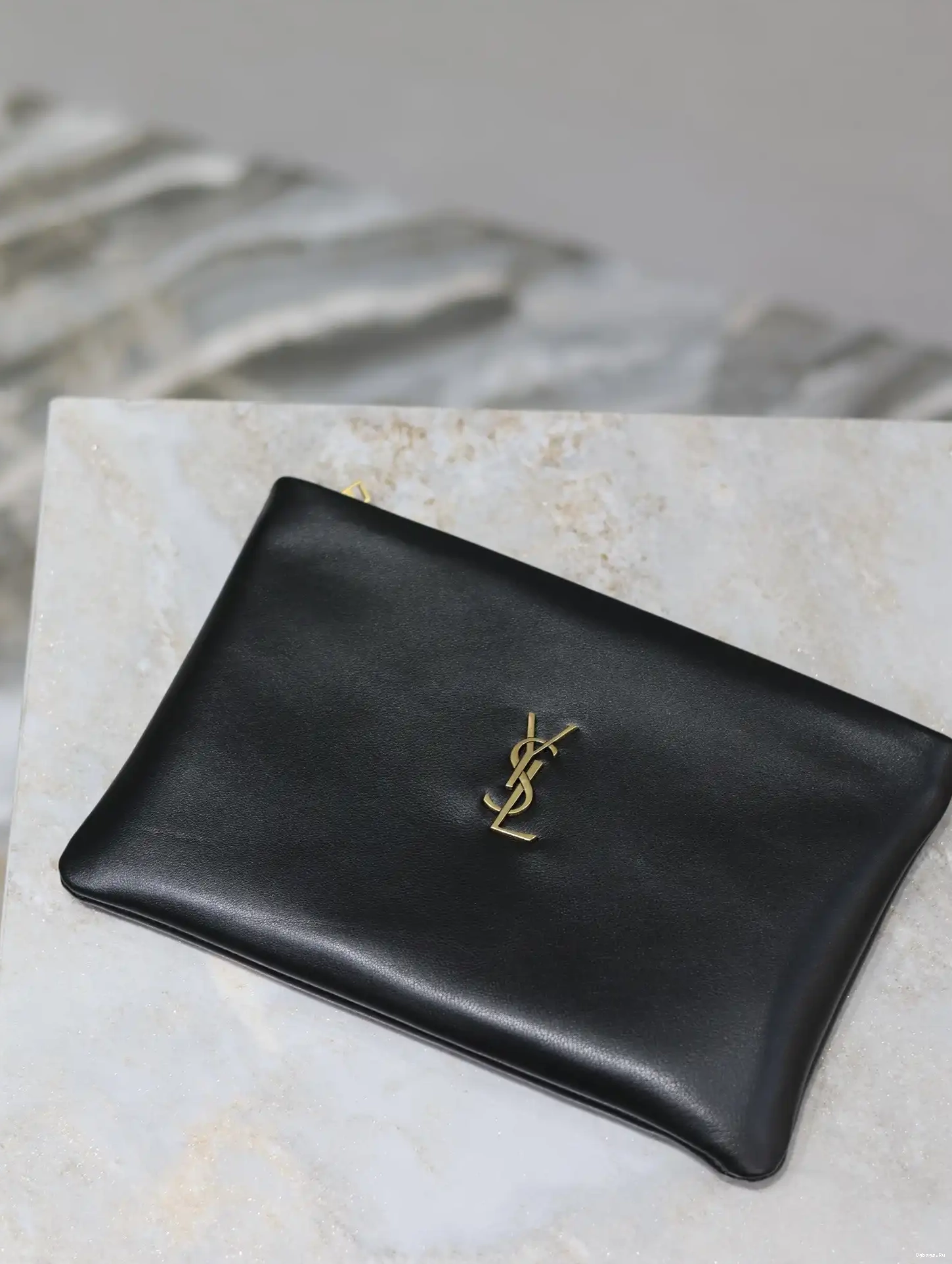 LAMBSKIN SMALL YSL POUCH CALYPSO IN 0703